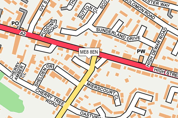 ME8 8EN map - OS OpenMap – Local (Ordnance Survey) ME8 8EN map - OS OpenMap – Local (Ordnance Survey)