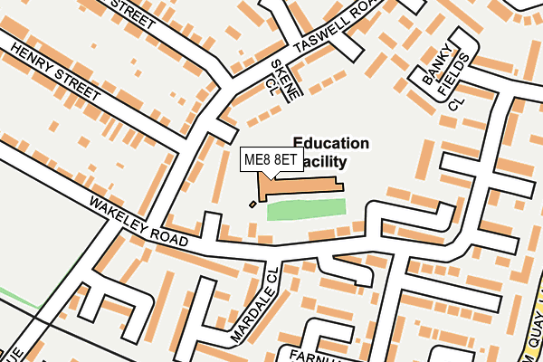 ME8 8ET map - OS OpenMap – Local (Ordnance Survey) ME8 8ET map - OS OpenMap – Local (Ordnance Survey)