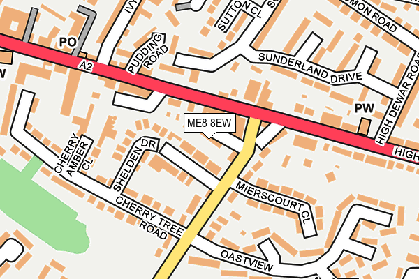 ME8 8EW map - OS OpenMap – Local (Ordnance Survey) ME8 8EW map - OS OpenMap – Local (Ordnance Survey)