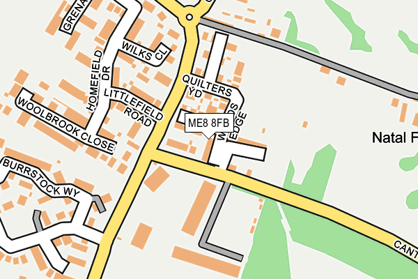 ME8 8FB map - OS OpenMap – Local (Ordnance Survey) ME8 8FB map - OS OpenMap – Local (Ordnance Survey)