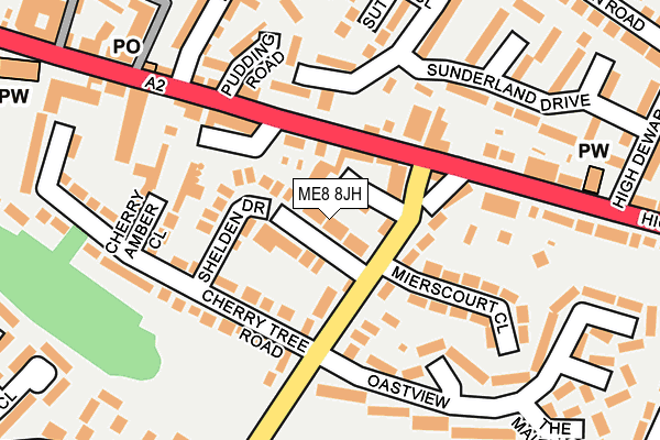 ME8 8JH map - OS OpenMap – Local (Ordnance Survey) ME8 8JH map - OS OpenMap – Local (Ordnance Survey)