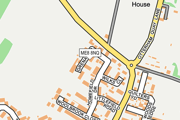 ME8 8NQ map - OS OpenMap – Local (Ordnance Survey)