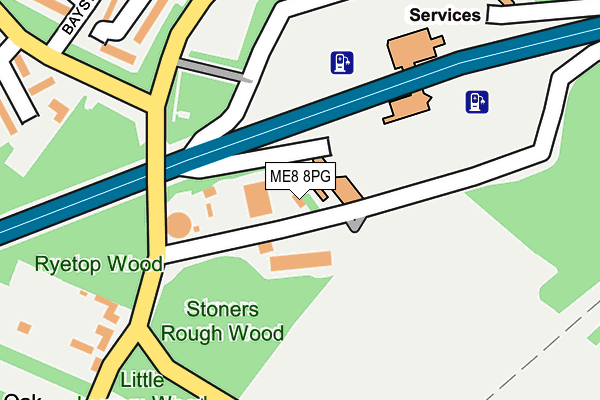 ME8 8PG map - OS OpenMap – Local (Ordnance Survey)