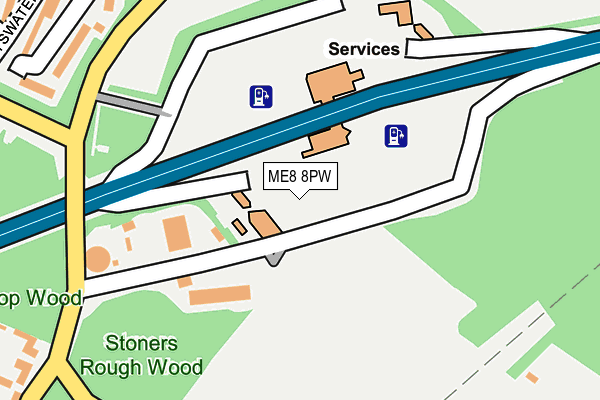 ME8 8PW map - OS OpenMap – Local (Ordnance Survey) ME8 8PW map - OS OpenMap – Local (Ordnance Survey)