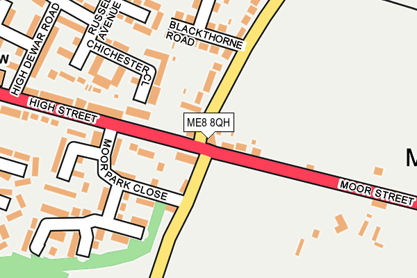 ME8 8QH map - OS OpenMap – Local (Ordnance Survey) ME8 8QH map - OS OpenMap – Local (Ordnance Survey)
