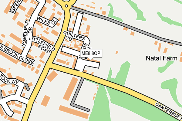 ME8 8QP map - OS OpenMap – Local (Ordnance Survey) ME8 8QP map - OS OpenMap – Local (Ordnance Survey)