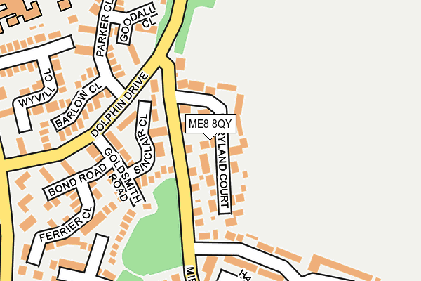 ME8 8QY map - OS OpenMap – Local (Ordnance Survey)