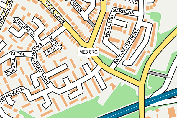 ME8 8RQ map - OS OpenMap – Local (Ordnance Survey) ME8 8RQ map - OS OpenMap – Local (Ordnance Survey)