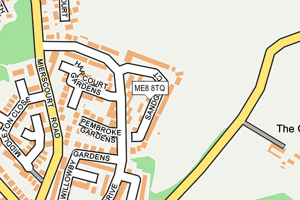 ME8 8TQ map - OS OpenMap – Local (Ordnance Survey) ME8 8TQ map - OS OpenMap – Local (Ordnance Survey)