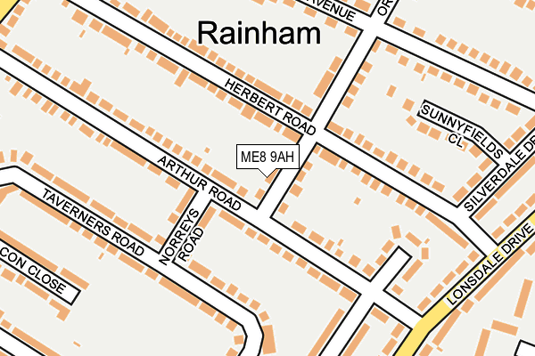 ME8 9AH map - OS OpenMap – Local (Ordnance Survey) ME8 9AH map - OS OpenMap – Local (Ordnance Survey)