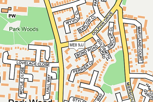 ME8 9JJ map - OS OpenMap – Local (Ordnance Survey) ME8 9JJ map - OS OpenMap – Local (Ordnance Survey)