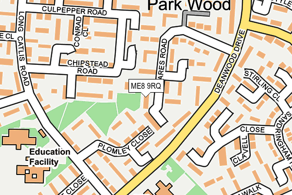 ME8 9RQ map - OS OpenMap – Local (Ordnance Survey) ME8 9RQ map - OS OpenMap – Local (Ordnance Survey)