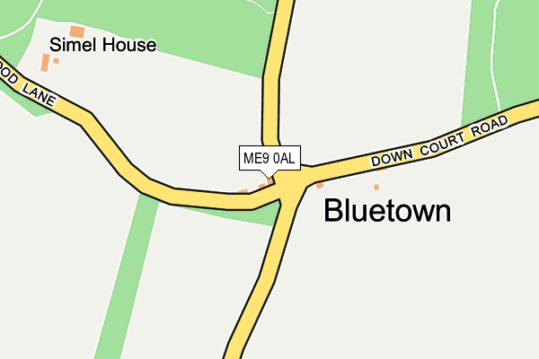 ME9 0AL map - OS OpenMap – Local (Ordnance Survey) ME9 0AL map - OS OpenMap – Local (Ordnance Survey)