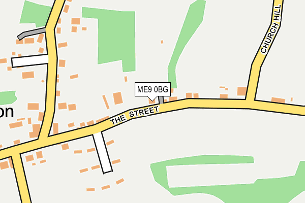 ME9 0BG map - OS OpenMap – Local (Ordnance Survey) ME9 0BG map - OS OpenMap – Local (Ordnance Survey)