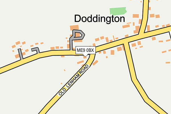 ME9 0BX map - OS OpenMap – Local (Ordnance Survey) ME9 0BX map - OS OpenMap – Local (Ordnance Survey)