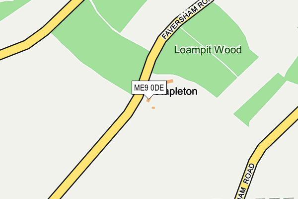 ME9 0DE map - OS OpenMap – Local (Ordnance Survey) ME9 0DE map - OS OpenMap – Local (Ordnance Survey)