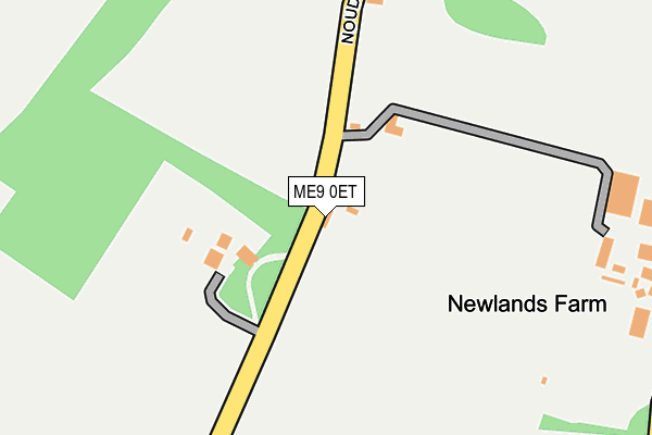 ME9 0ET map - OS OpenMap – Local (Ordnance Survey)