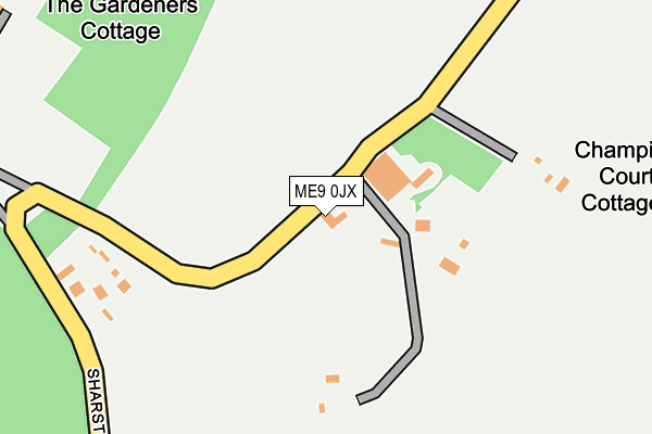 ME9 0JX map - OS OpenMap – Local (Ordnance Survey)