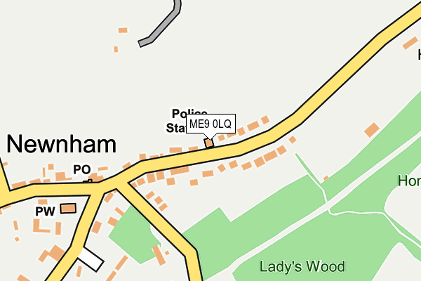 ME9 0LQ map - OS OpenMap – Local (Ordnance Survey) ME9 0LQ map - OS OpenMap – Local (Ordnance Survey)