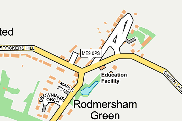 ME9 0PS map - OS OpenMap – Local (Ordnance Survey) ME9 0PS map - OS OpenMap – Local (Ordnance Survey)