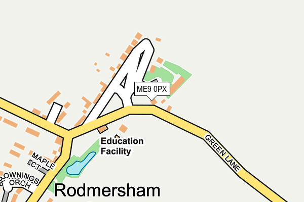 ME9 0PX map - OS OpenMap – Local (Ordnance Survey) ME9 0PX map - OS OpenMap – Local (Ordnance Survey)