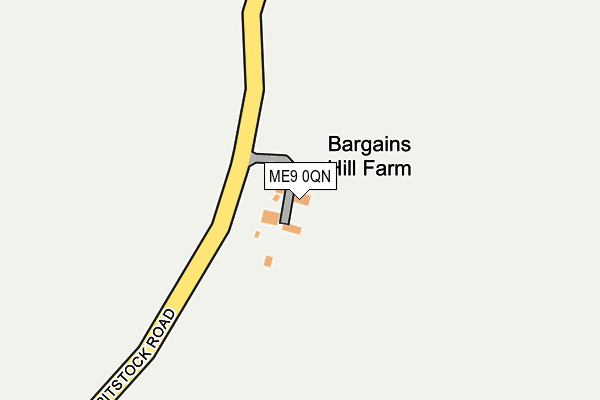 ME9 0QN map - OS OpenMap – Local (Ordnance Survey) ME9 0QN map - OS OpenMap – Local (Ordnance Survey)