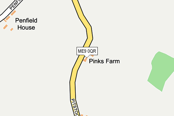 ME9 0QR map - OS OpenMap – Local (Ordnance Survey)