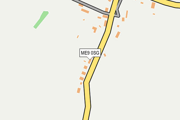 ME9 0SG map - OS OpenMap – Local (Ordnance Survey) ME9 0SG map - OS OpenMap – Local (Ordnance Survey)