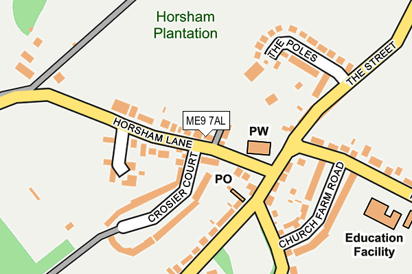 ME9 7AL map - OS OpenMap – Local (Ordnance Survey) ME9 7AL map - OS OpenMap – Local (Ordnance Survey)