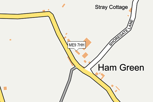 ME9 7HH map - OS OpenMap – Local (Ordnance Survey) ME9 7HH map - OS OpenMap – Local (Ordnance Survey)