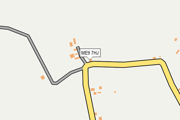 ME9 7HJ map - OS OpenMap – Local (Ordnance Survey) ME9 7HJ map - OS OpenMap – Local (Ordnance Survey)