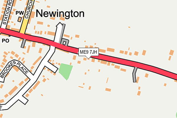 ME9 7JH map - OS OpenMap – Local (Ordnance Survey) ME9 7JH map - OS OpenMap – Local (Ordnance Survey)