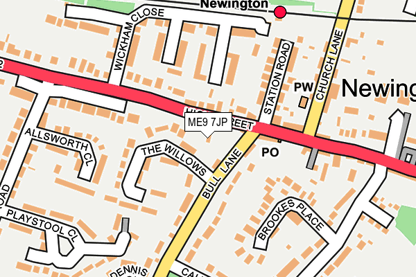 ME9 7JP map - OS OpenMap – Local (Ordnance Survey) ME9 7JP map - OS OpenMap – Local (Ordnance Survey)