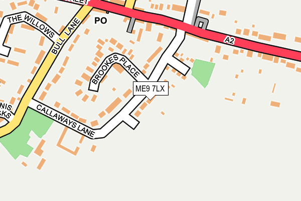 ME9 7LX map - OS OpenMap – Local (Ordnance Survey)