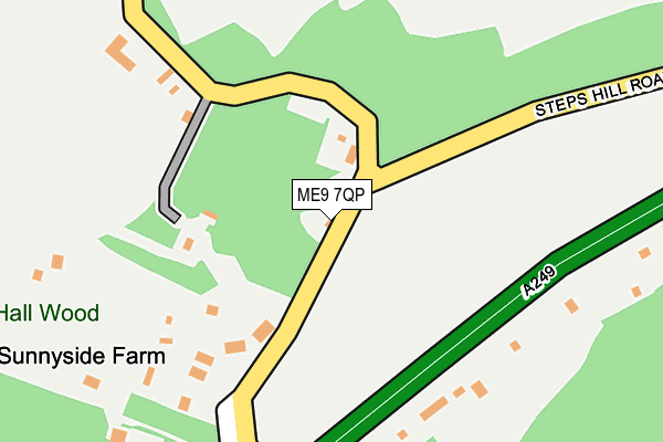 ME9 7QP map - OS OpenMap – Local (Ordnance Survey) ME9 7QP map - OS OpenMap – Local (Ordnance Survey)