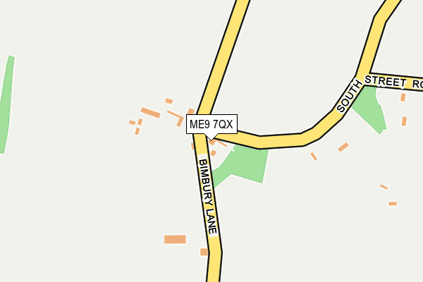 ME9 7QX map - OS OpenMap – Local (Ordnance Survey)