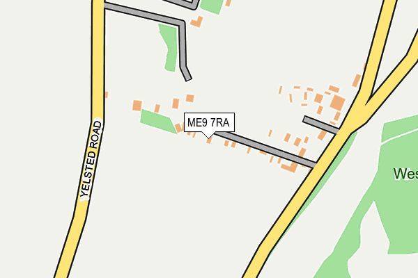 ME9 7RA map - OS OpenMap – Local (Ordnance Survey) ME9 7RA map - OS OpenMap – Local (Ordnance Survey)
