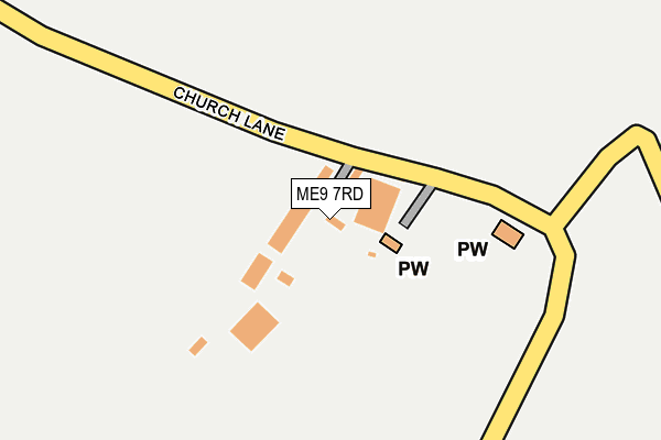 ME9 7RD map - OS OpenMap – Local (Ordnance Survey) ME9 7RD map - OS OpenMap – Local (Ordnance Survey)