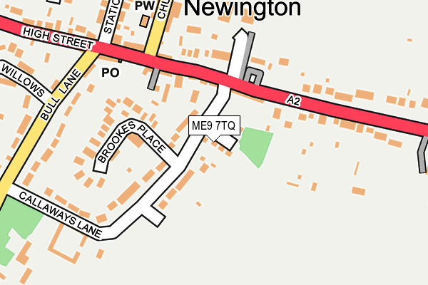 ME9 7TQ map - OS OpenMap – Local (Ordnance Survey) ME9 7TQ map - OS OpenMap – Local (Ordnance Survey)