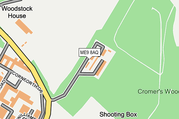 ME9 8AQ map - OS OpenMap – Local (Ordnance Survey) ME9 8AQ map - OS OpenMap – Local (Ordnance Survey)