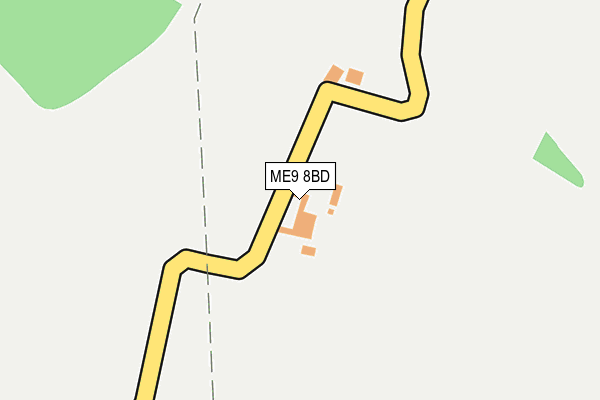 ME9 8BD map - OS OpenMap – Local (Ordnance Survey) ME9 8BD map - OS OpenMap – Local (Ordnance Survey)