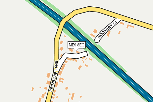 ME9 8EG map - OS OpenMap – Local (Ordnance Survey)