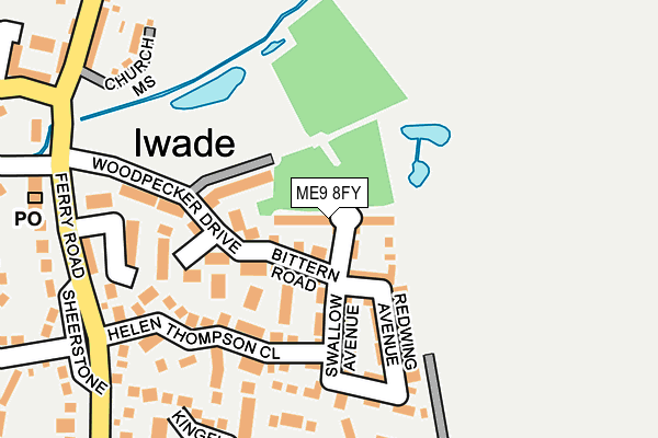 ME9 8FY map - OS OpenMap – Local (Ordnance Survey) ME9 8FY map - OS OpenMap – Local (Ordnance Survey)