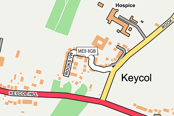 ME9 8GB map - OS OpenMap – Local (Ordnance Survey)