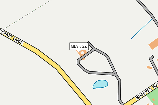 ME9 8GZ map - OS OpenMap – Local (Ordnance Survey) ME9 8GZ map - OS OpenMap – Local (Ordnance Survey)
