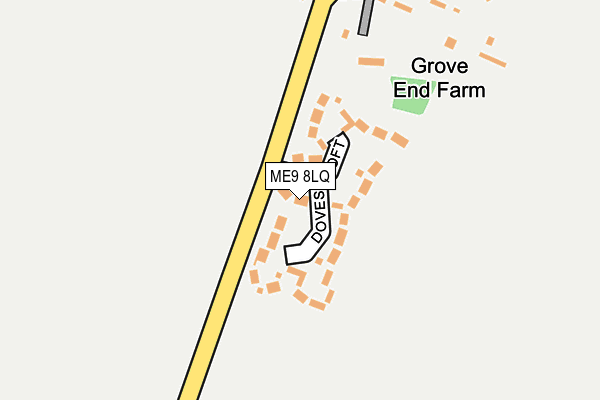 ME9 8LQ map - OS OpenMap – Local (Ordnance Survey) ME9 8LQ map - OS OpenMap – Local (Ordnance Survey)