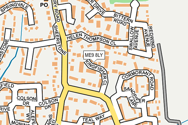 ME9 8LY map - OS OpenMap – Local (Ordnance Survey) ME9 8LY map - OS OpenMap – Local (Ordnance Survey)