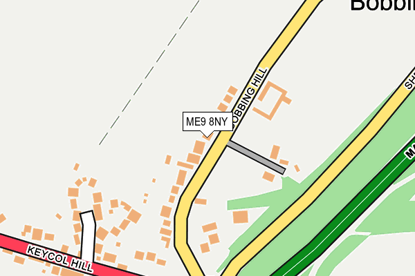ME9 8NY map - OS OpenMap – Local (Ordnance Survey) ME9 8NY map - OS OpenMap – Local (Ordnance Survey)