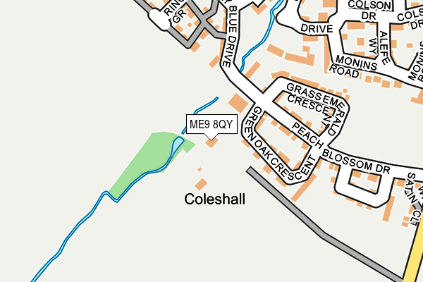 ME9 8QY map - OS OpenMap – Local (Ordnance Survey) ME9 8QY map - OS OpenMap – Local (Ordnance Survey)