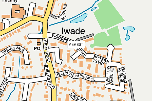 ME9 8ST map - OS OpenMap – Local (Ordnance Survey) ME9 8ST map - OS OpenMap – Local (Ordnance Survey)